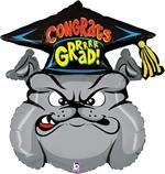 Bull Dog Graduation Balloon