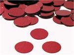 Burgundy Round Confetti, 1/4