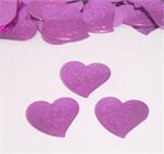 Pink Heart Confetti, Metallic Embossed
