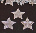 Embossed Silver Star Confetti