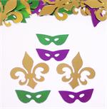 Fleur Di Lis and Masks Confetti