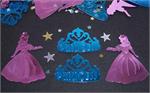 Pink Princess Confetti, Blue Tiara Confetti