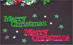 Merry Christmas Confetti Red Green Merry Christmas Words