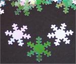 Snowflake Confetti Mix, Snowflakes are Iridescent, Opalescent, and White