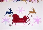 Sleigh Confetti, Reindeer Confetti, Snowflake Confetti