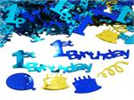 Blue 1st Birthday Confetti