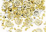 Gold Curly Q Confetti