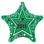 Green Class of 2011 Graduation Balloon