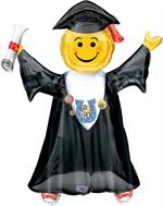 Large Smiley Face Graduate Balloon