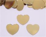 Large Metallic Gold Hearts Confetti