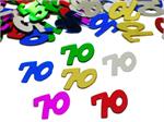Multi Colored Number 70 Confetti