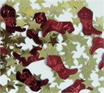 Red Cowboy Boot Confetti