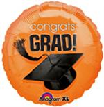 Orange Graduation Balloons