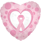 Pink Ribbon Mylar Balloon