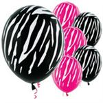 Designer Zebra Print Balloons
