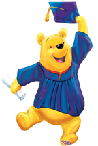 Winnie the Pooh Graduation Balloon, 38