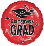 Red Graduation Balloon