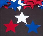 Red White and Blue Star Confetti 1 1/8