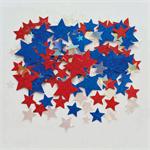 Prismatic Red White and Blue STar Shaped Confetti