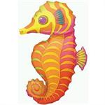 Orange Seahorse Balloon