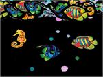 Printed Seahorse and Fish Confetti