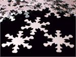 Silver Snowflake Confetti