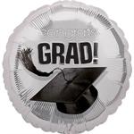 Silver Graduation Balloon