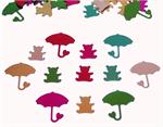 Bulk Teddy Bear and Umbrella Confetti