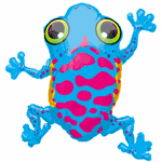 Blue Tree Frog Balloon