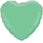 Light Green Heart Balloon, Wintergreen