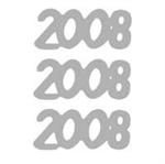"2008" Confetti, Silver