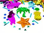 Tropical Confetti, Pineapples, Starfish, Parrots,Palm Trees
