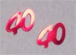 Red number 40 confetti