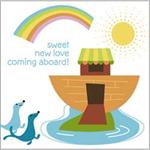 Noah's Ark Baby Shower Cake Napkin