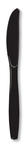 Black Plastic Knives, 24 per package