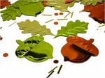 Acorn Confetti, Oak Leaf Confetti