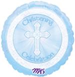 Christening Balloon, Light Blue