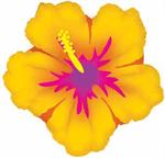 Yellow Hibiscus Balloon