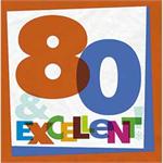 80th Birthday Napkins, New