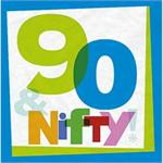 90th Birthday napkins, New