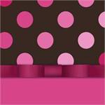Pink and Brown Luncheon Napkins