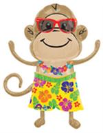 Luau Monkey Shaped Balloon