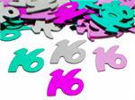 Pastel Number 16 Confetti