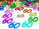 Multi Colored 60th Birthday Confetti