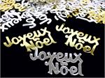 Merry Christmas in French, Joyeux Noel Confetti