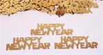 Happy New Year Confetti, Metallic Gold Confetti