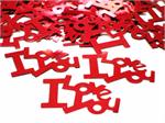 Metallic Red I Love You Confetti