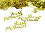 Just Married Confetti Gold