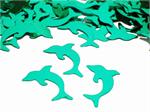 Dolphin Confetti, Turquoise