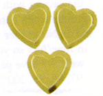 Gold Heart Confetti, 3/8" diameter